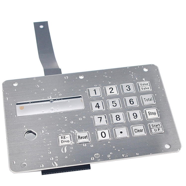 18键不锈钢加油机金属键盘