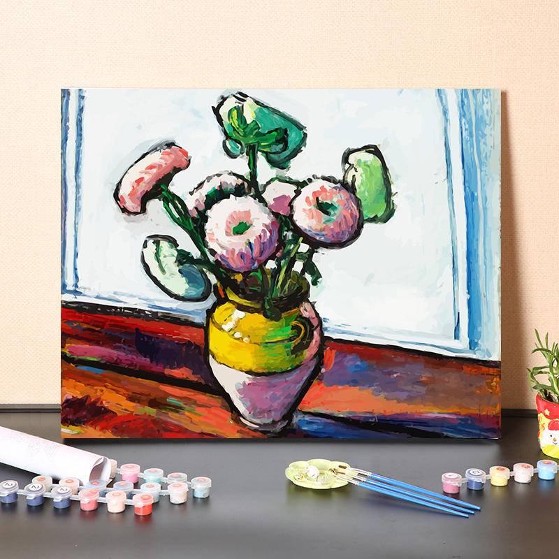 DIY数字油画填充鲁道夫经典名画风景人物建筑花卉丙烯颜料装饰画图片