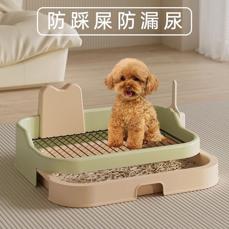 超大号狗厕所高围栏铁网抽屉式