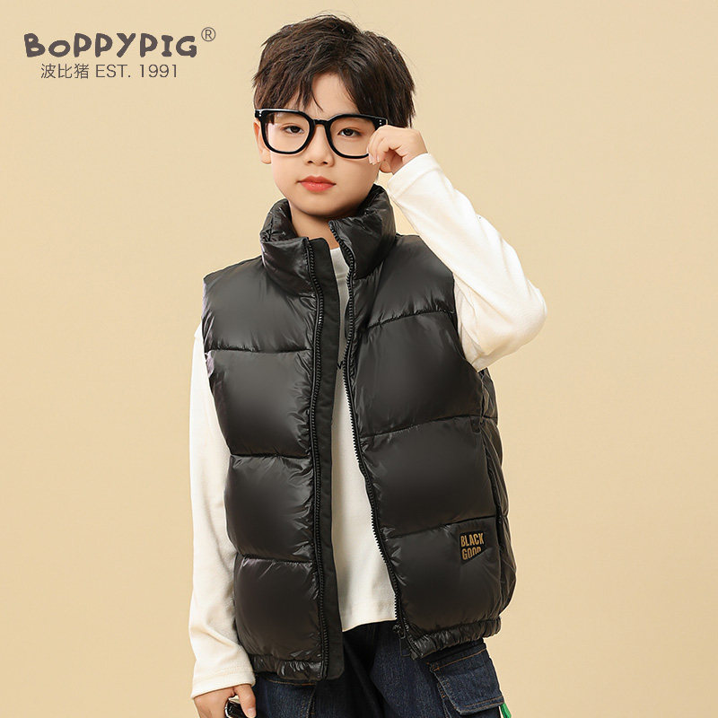 波比猪儿童羽绒服马甲男宝宝女童大童外出冬装加厚洋气童装亲子装,童装/婴儿装/亲子装,羽绒马甲,淘宝优惠券,粉丝福利购,淘宝优惠卷