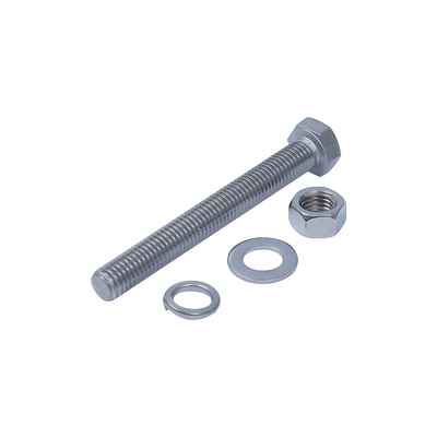 304不锈钢外六角螺丝螺母套装大全加长螺栓平弹垫组合M18M20