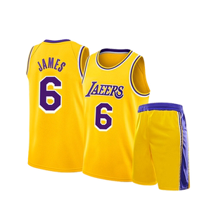 24号科比球衣湖人詹姆斯东契奇球服套装库里儿童篮球服套装男定制