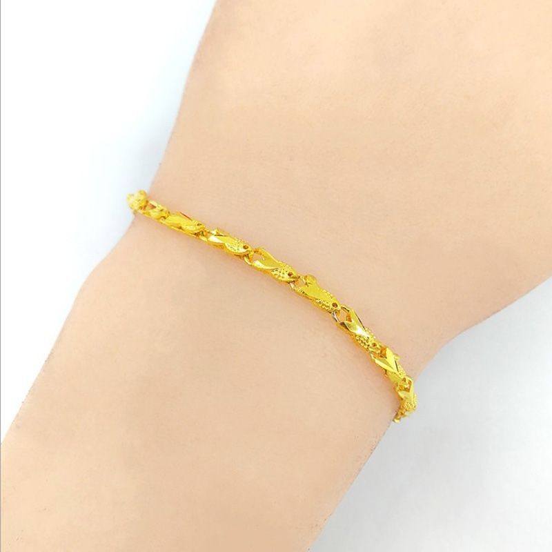 送戒指久不掉色越南沙金手