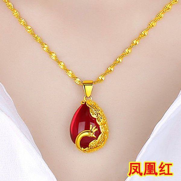 越南沙金项链女镀吊坠饰品