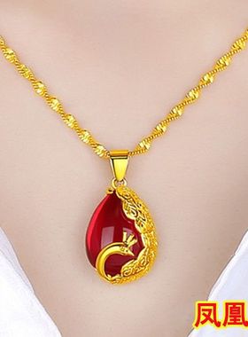 越南沙金项链女镀吊坠饰品