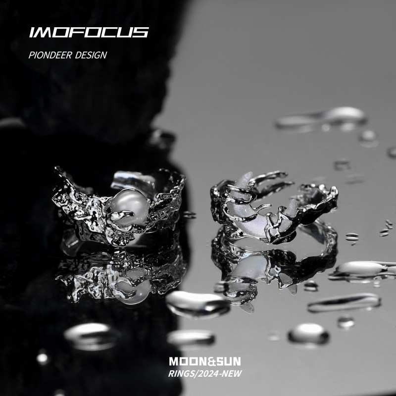 日月系列新品戒指女情侣