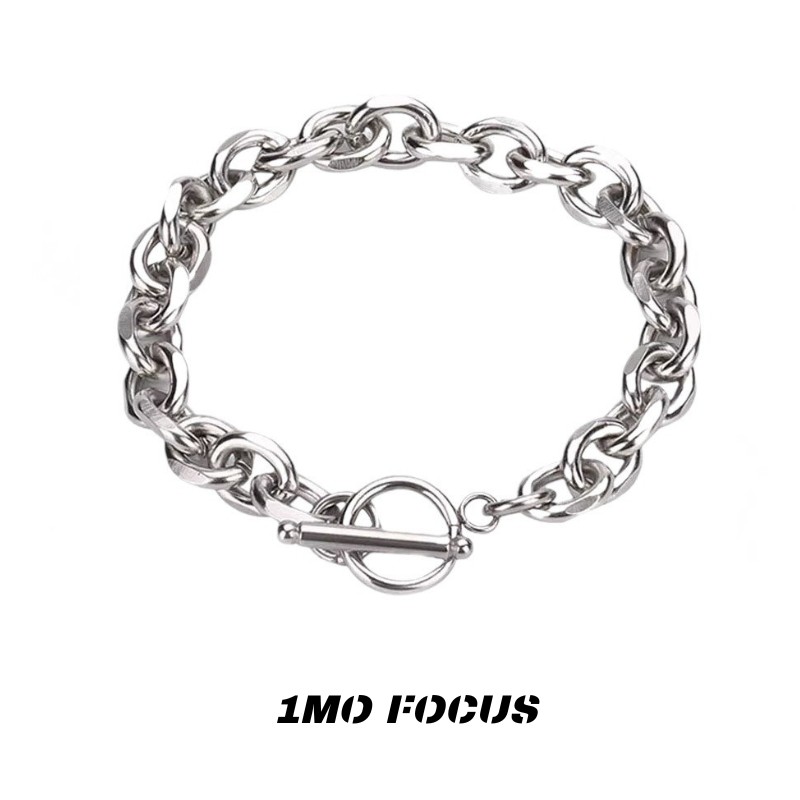 霸气钛钢手链男简约小众百搭