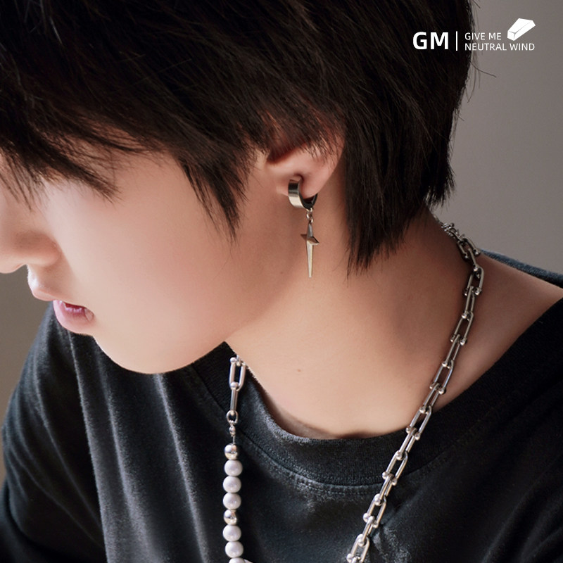 GM“无耳洞”福音芒星耳夹