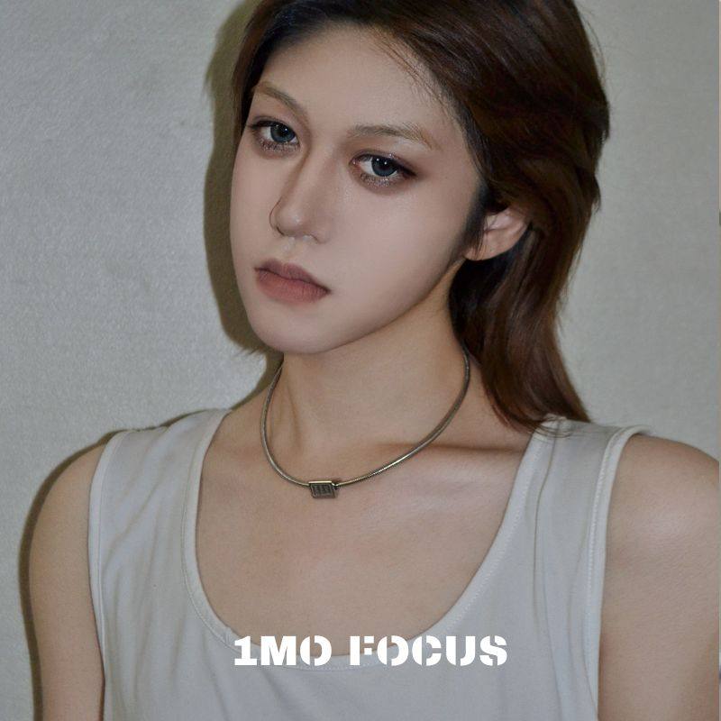 1MOFOCUS万事OK钛钢项链女