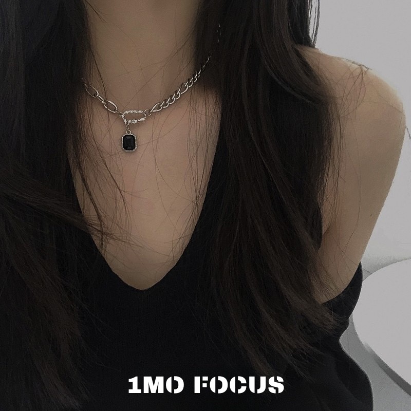 【黑曜石】无性别锁骨链