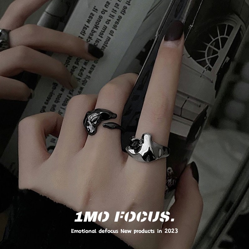1MOFOCUS原创不规则开口戒指女