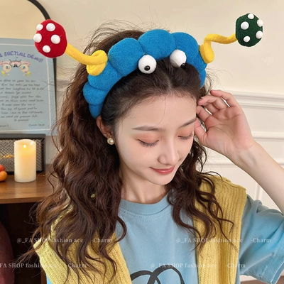 可爱扭扭棒大眼仔洗脸发箍