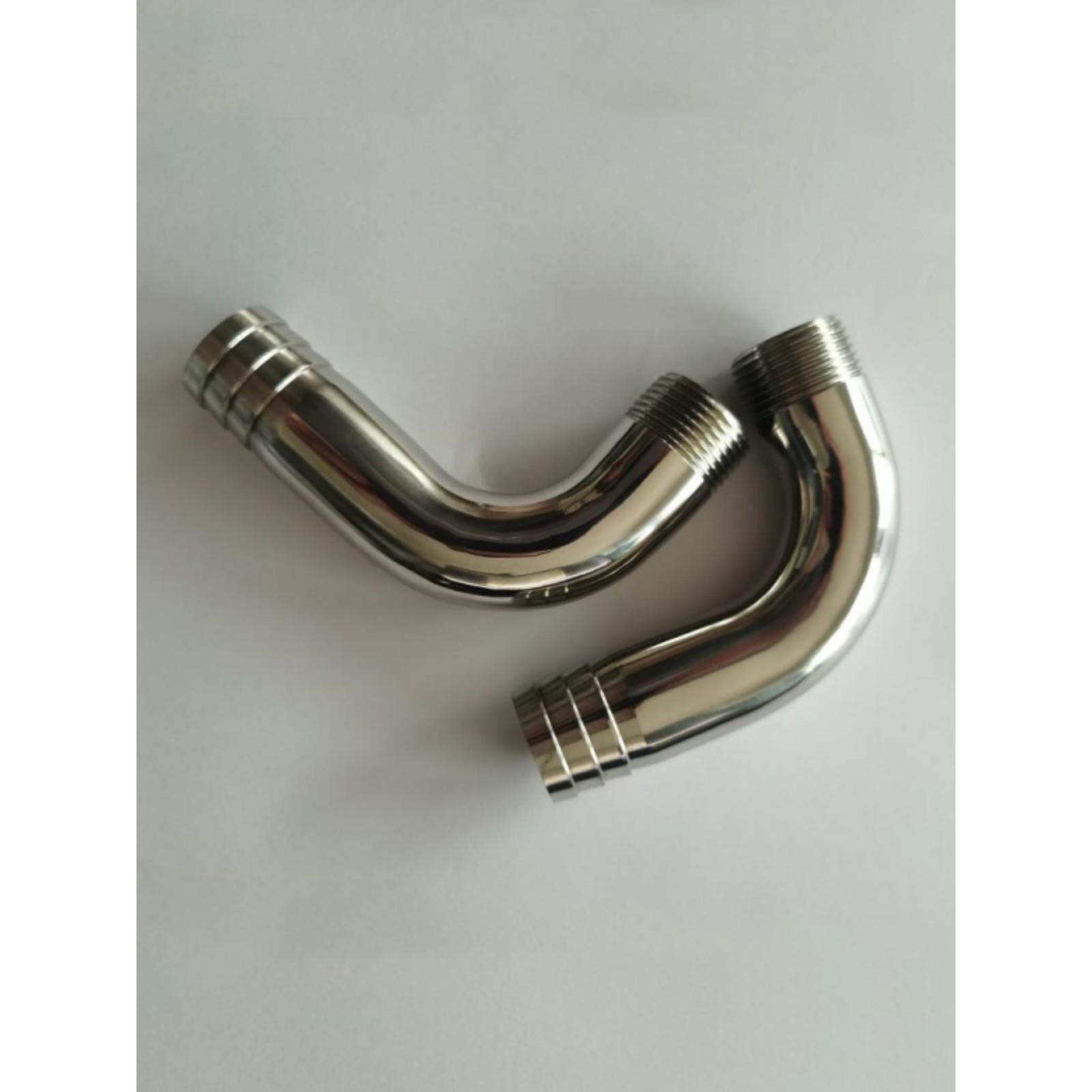 不锈钢卫生级90度外丝宝塔弯头/外螺纹直角宝塔弯头/外齿软管接头