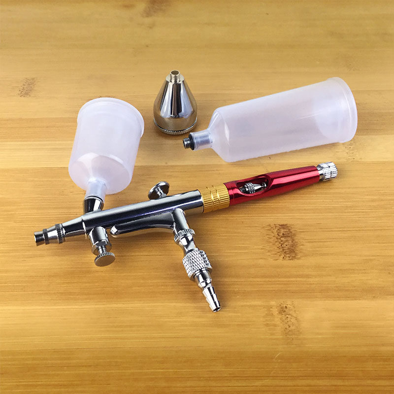 180喷笔模型工艺品上色油漆喷涂修补气泵用喷笔双动外调0.3mm