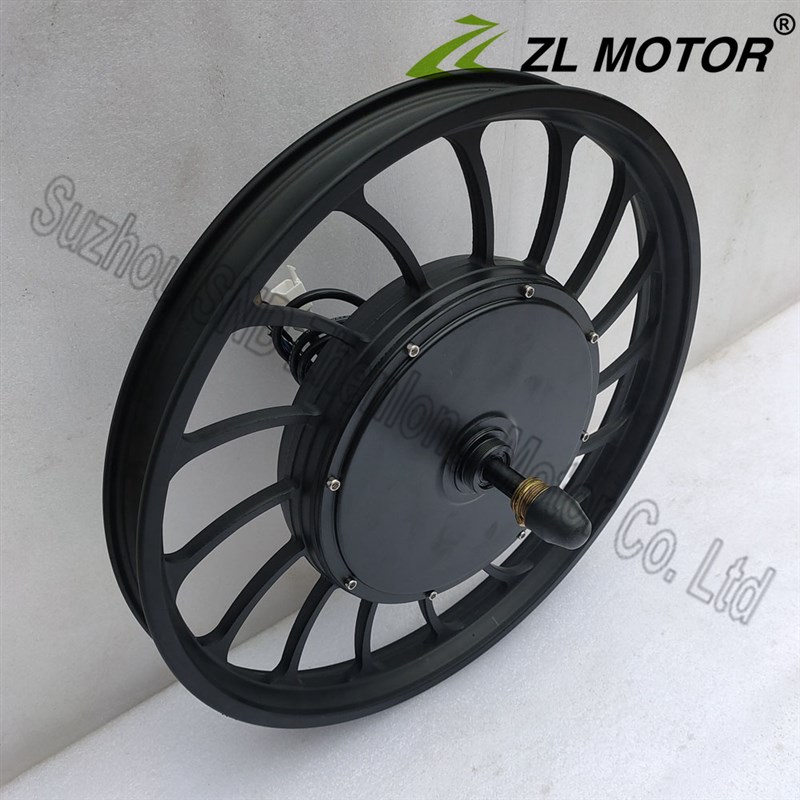 36V48V 1000W 20寸电动自行车替换  后驱全黑款 碟刹大功率电机