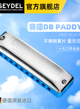 德国十孔口琴赛德SEYDEL蓝调PADDY音阶C调初学者口琴专业演奏级