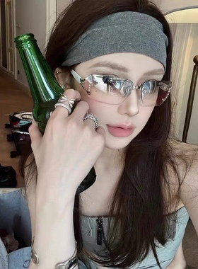 大媛家Sunny 欧美风Y2K凹造型墨镜千禧辣妹街拍太阳眼镜防紫外线