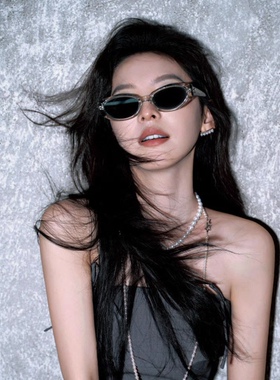 大媛家Sunny 章若楠同款墨镜女款2025新款高级感超酷猫眼太阳眼镜