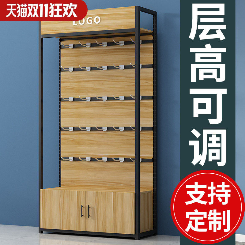 手机配件展示架置物架多层挂钩陈列柜便利店可调节零食架超市货架