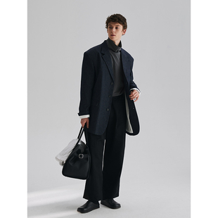 平驳领西装 百搭经典 外套 面料肌理男女同款 Freew仿牛仔棉麻风格