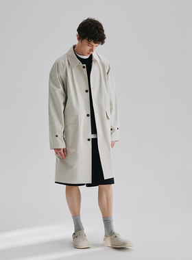 Freew匹马棉/SUPIMA面料水洗棉风格经典休闲男女同款长款风衣