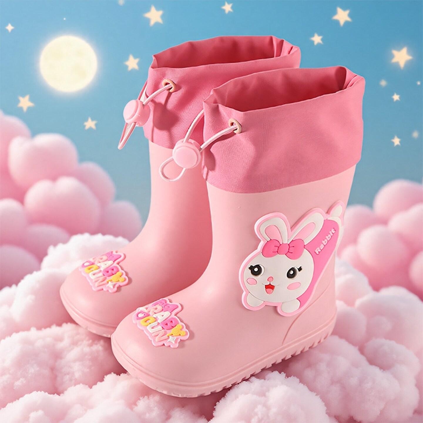 儿童雨鞋男童防滑防水宝宝雨靴女童幼儿园上学轻便胶鞋专用可拆卸