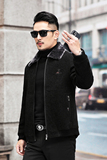 1304-2-808P85主推大货秋冬中老年翻领商务夹克雪尼尔翻领棉衣服，男装夹克，星座1108-3