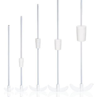 四氟搅拌桨浆棒聚四氟乙烯搅拌桨搅拌塞套塞叶片加厚型四氟搅拌套塞300/350/400/500/600mcm