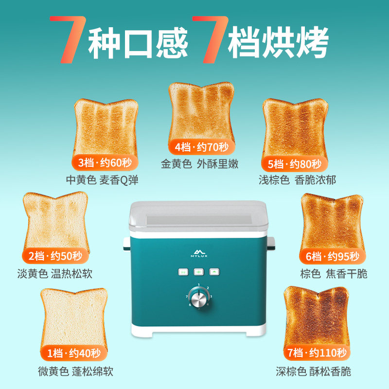 乐时及物多士炉烤面包机家用