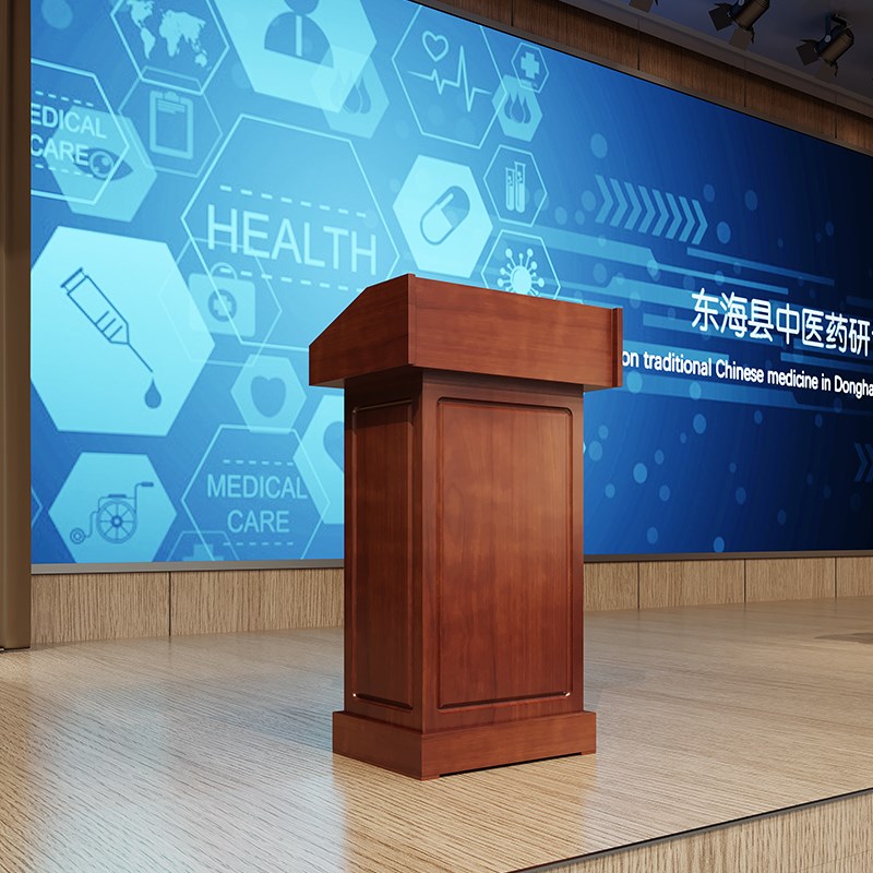 演讲发言台实g主持席台宾待购台台木讲台桌会议室主迎台接导台讲