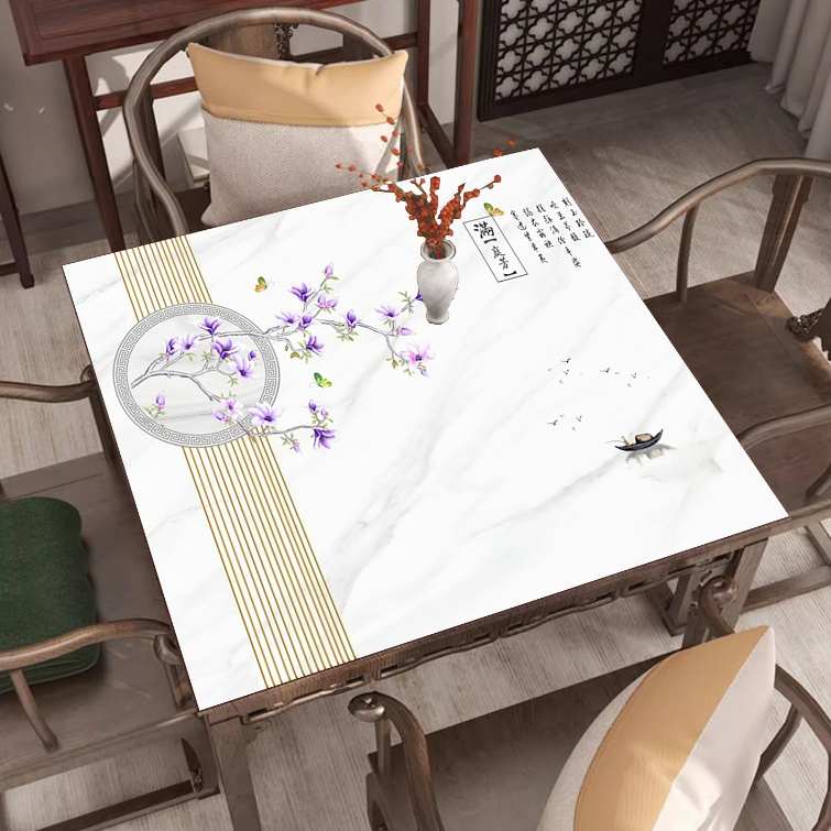 垫四方八仙桌中式麻将桌垫u桌布防防水免洗油茶几塑料软新pvc玻璃