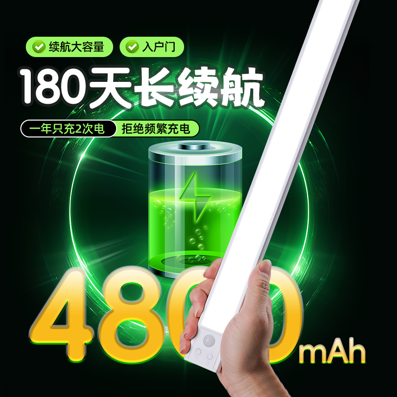 【一年只充2次电】入户门感应灯