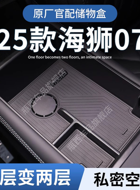 比亚迪海狮07EV专用车载扶手箱储物盒dmi汽车中控收纳用品配件25