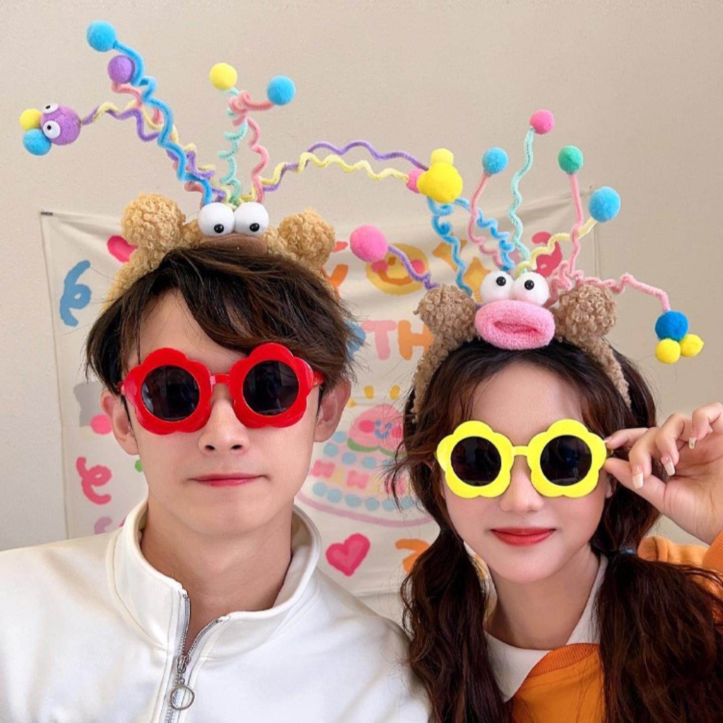 扭扭棒搞怪发箍女可爱头饰