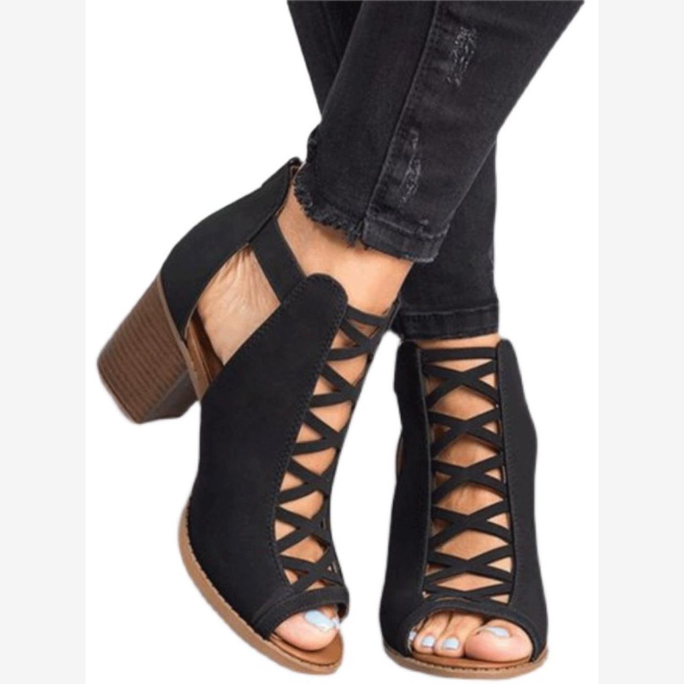 women High heels sandals Roman shoes bigger sizes 35-43凉鞋