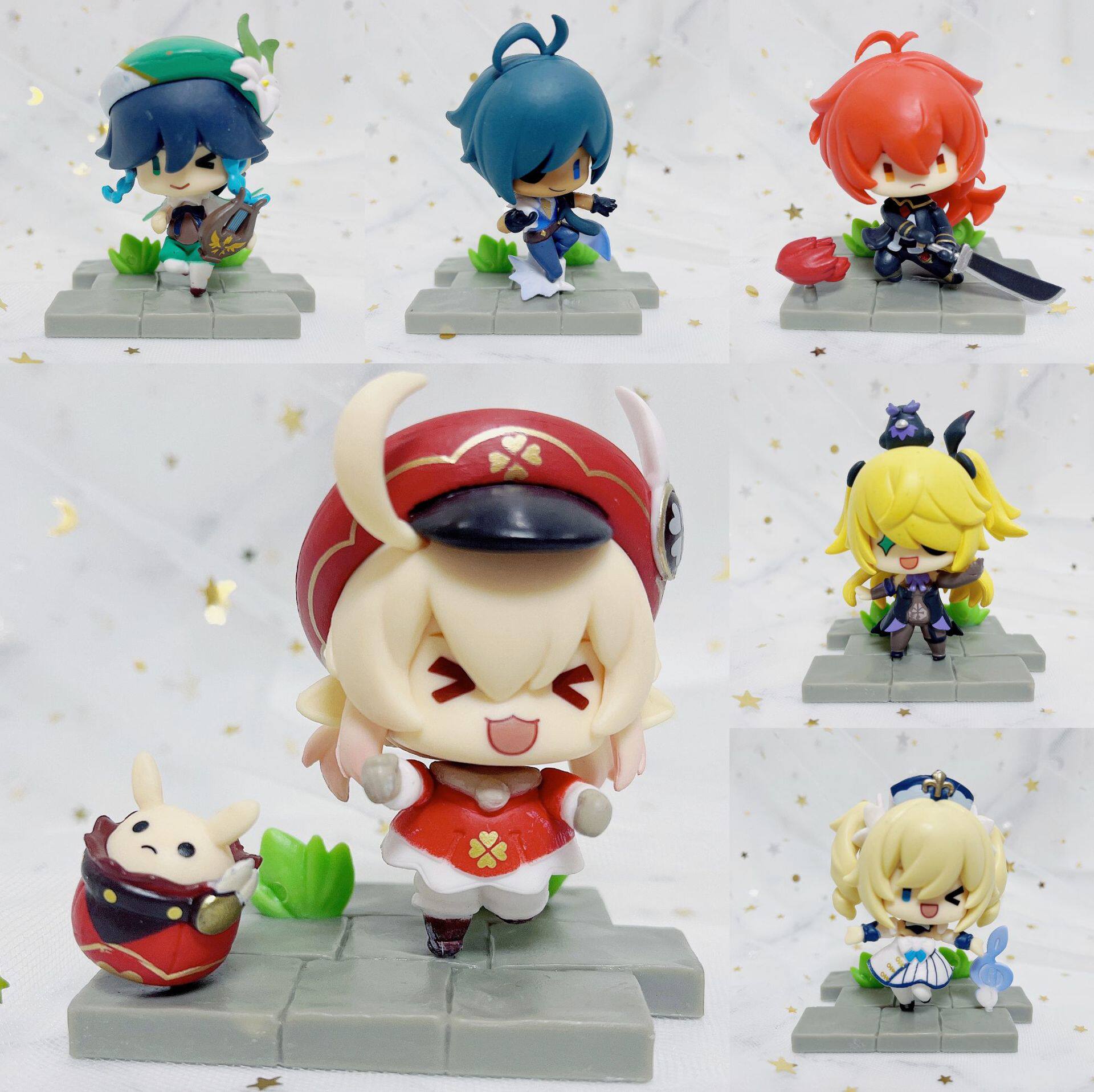 原神盲盒蒙德篇战场英姿主题系列动漫手办可莉周边摆件玩偶盒扭蛋