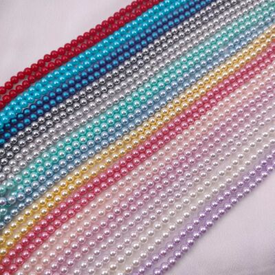 大孔1.2mm孔拼酷凤冠配珠贝壳珍珠小贝珠隔珠DIY古风饰品材料