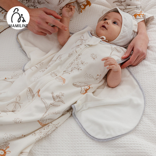 MAMILINE防踢被纯棉婴儿防惊跳襁褓睡袋