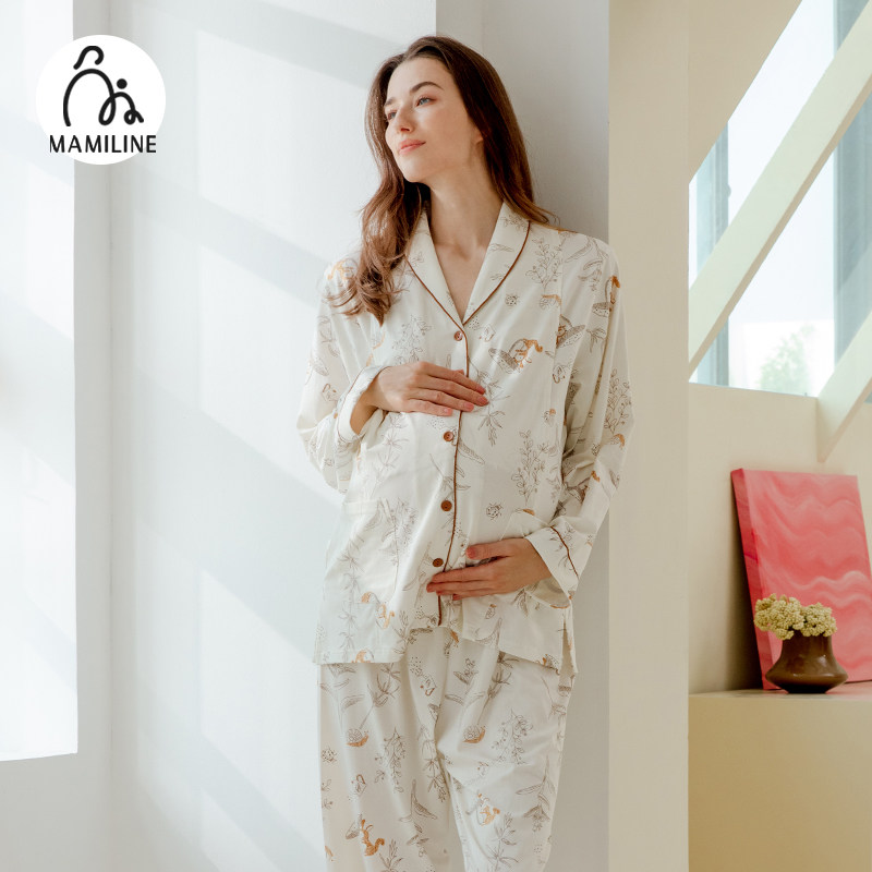 【李佳琦直播间】MAMILINE印花月子服产后孕妇睡衣哺乳衣