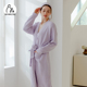 清仓款 MAMILINE半边绒睡袍女月子服哺乳孕妇睡衣浴袍天睡袍浴袍
