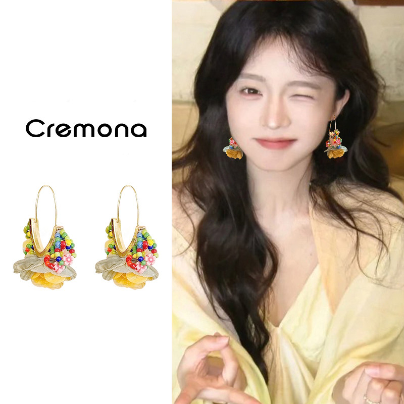 多巴胺花朵耳钉女独特设计小清新耳环小众日常百搭度假风耳坠耳饰,饰品/流行首饰/时尚饰品新,耳钉,淘宝优惠券,粉丝福利购,淘宝优惠卷