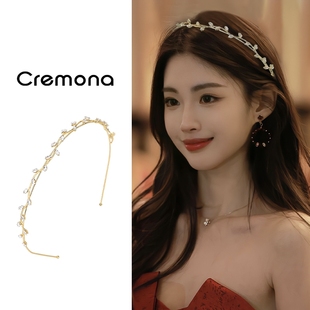 森系甜美气质发箍女日常百搭头箍2025春夏新款 发卡精致高级感发饰