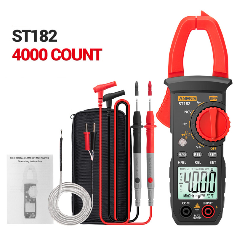 ST182 pro Digital 4000 Counts Clamp Meter AC DC Voltage Curr