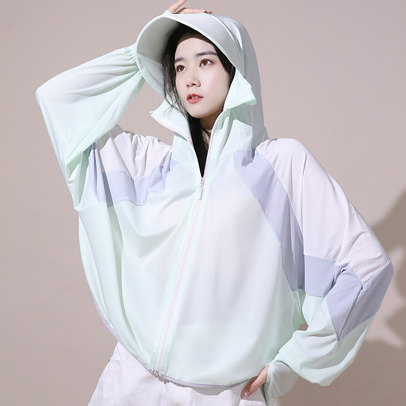 超防晒女夏衣季防紫外线披肩冰丝防衫透气薄0106款外穿衣晒骑车防