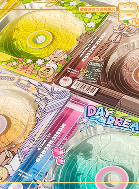 谷的Time 特价现货 岁月唱片行亚克力原创谷美吧唧砖收纳徽章杯垫