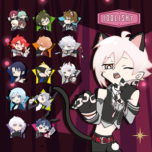 闪Q版 美漫风 迷你徽章药丸吧唧同人谷周边制品 爱娜娜 Idolish7