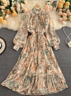 Dress Female Elegant Party Vestid连衣裙 女优雅派对背心百褶裙