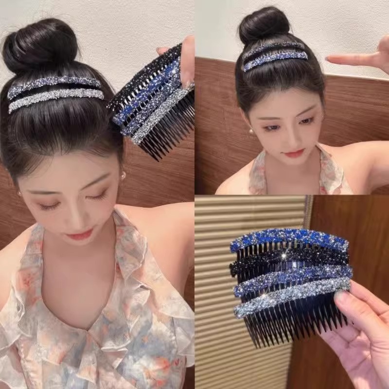 隐形后脑勺碎头发夹卡子毛发碎发整理神器女插梳刘海固定发卡发箍