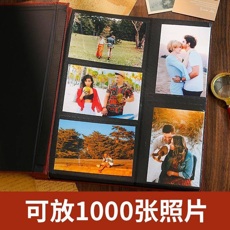 寸6000张386相册本大容量家庭插式纪念册5寸1情侣相簿页照片收纳