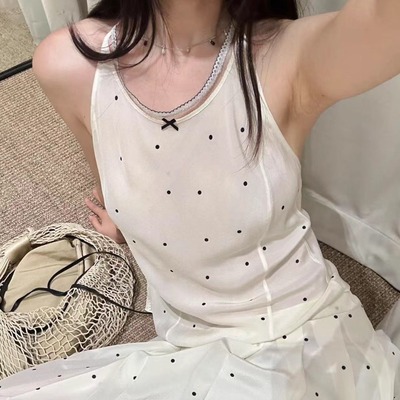 甜美可爱小性感露珠外穿吊带背心